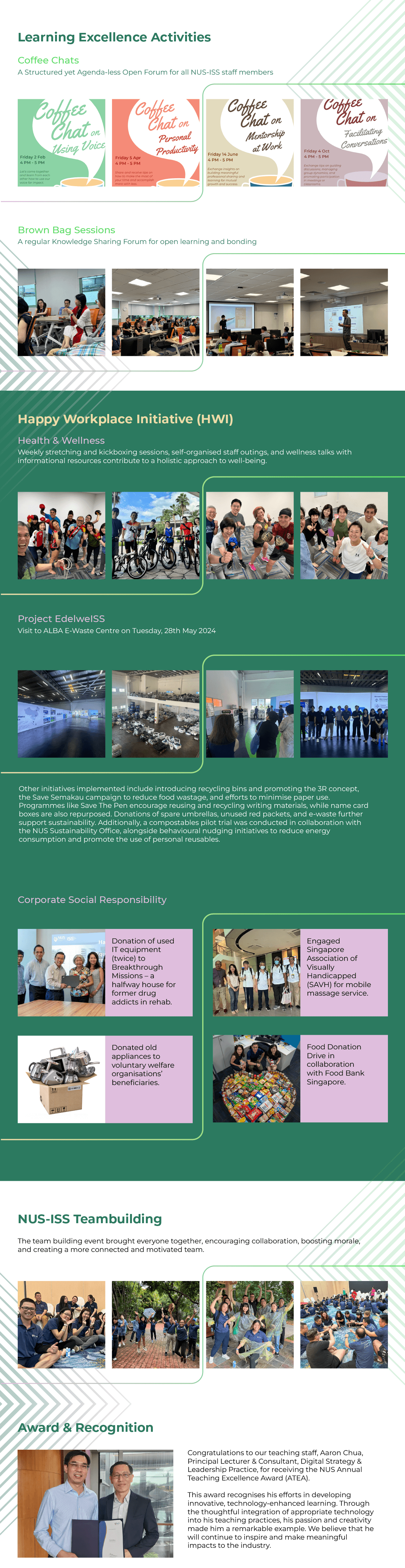 Learning Excellence Activities